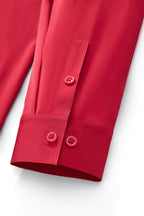 SIGNATURE SATIN STITCHLESS LS Shirt RED