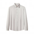 SIGNATURE SATIN STITCHLESS LS Shirt SILVER
