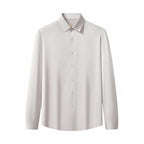 SIGNATURE SATIN STITCHLESS LS Shirt SILVER