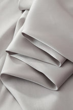 SIGNATURE SATIN STITCHLESS LS Shirt SILVER