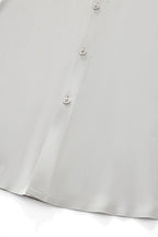 SIGNATURE SATIN STITCHLESS LS Shirt SILVER
