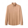 SIGNATURE SATIN STITCHLESS LS Shirt TAUPE