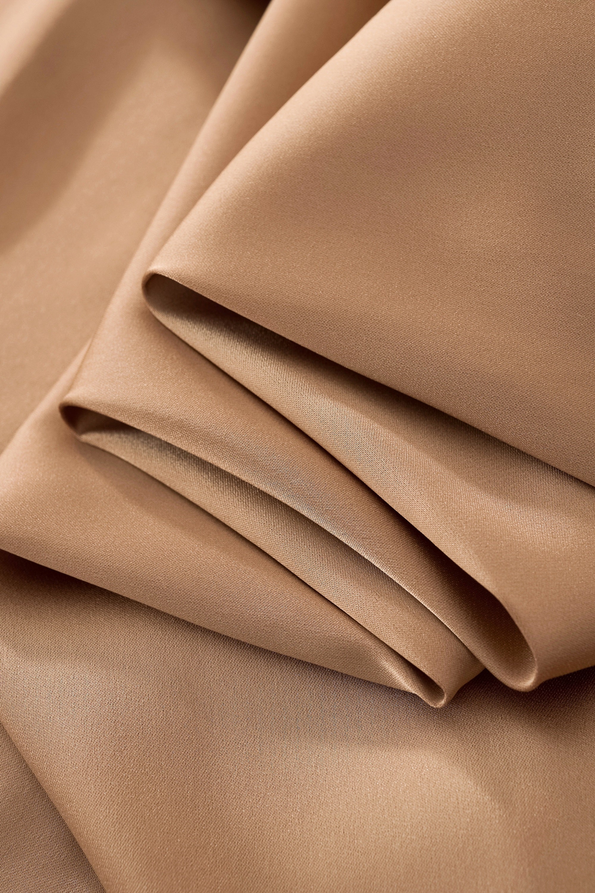 SIGNATURE SATIN STITCHLESS LS Shirt TAUPE