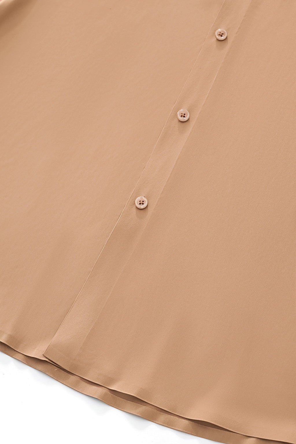 SIGNATURE SATIN STITCHLESS LS Shirt TAUPE