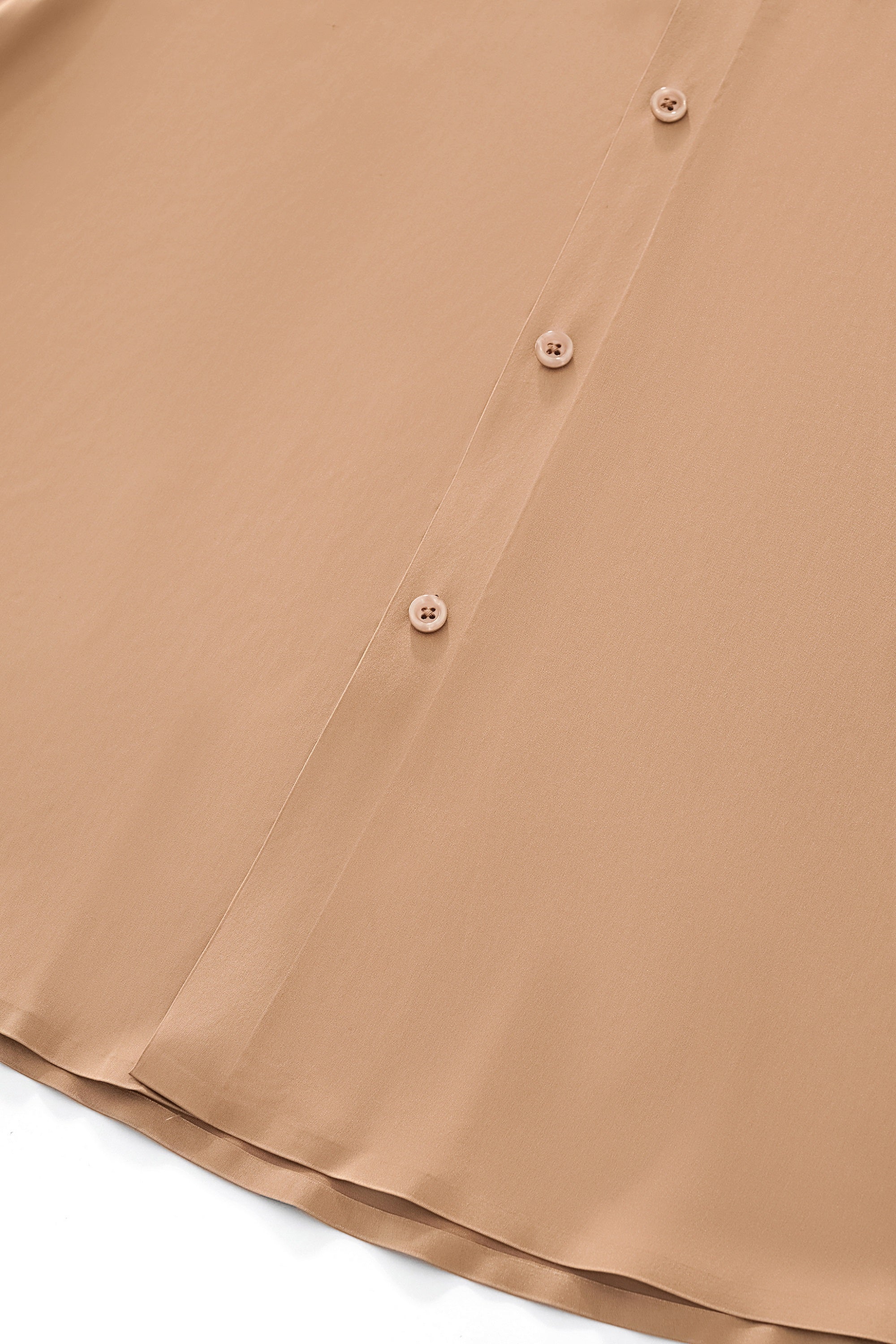 SIGNATURE SATIN STITCHLESS LS Shirt TAUPE
