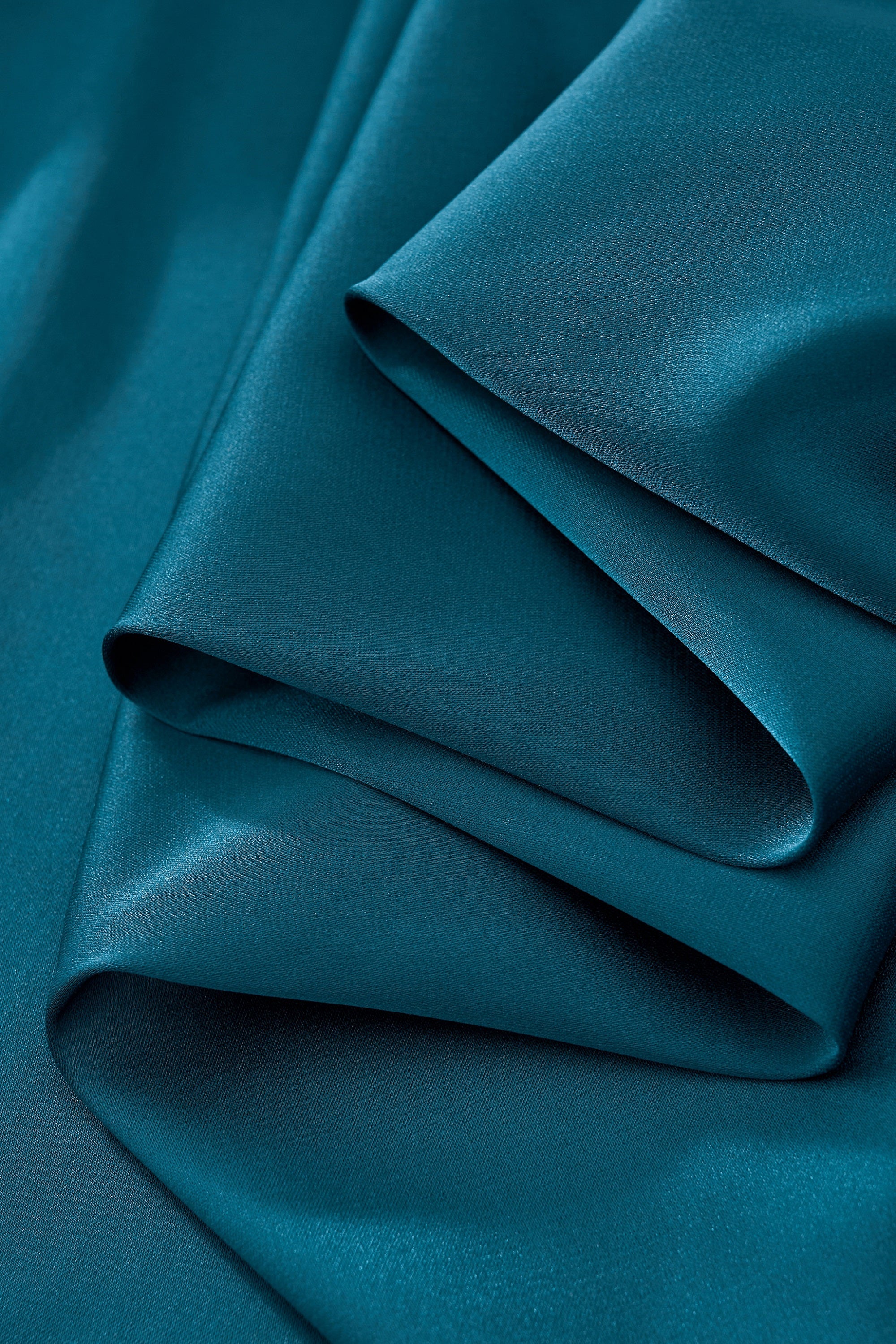 SIGNATURE SATIN STITCHLESS LS Shirt TEAL