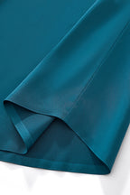 SIGNATURE SATIN STITCHLESS LS Shirt TEAL