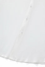 SIGNATURE SATIN STITCHLESS LS Shirt WHITE