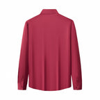 SIGNATURE SATIN STITCHLESS LS Shirt WINE