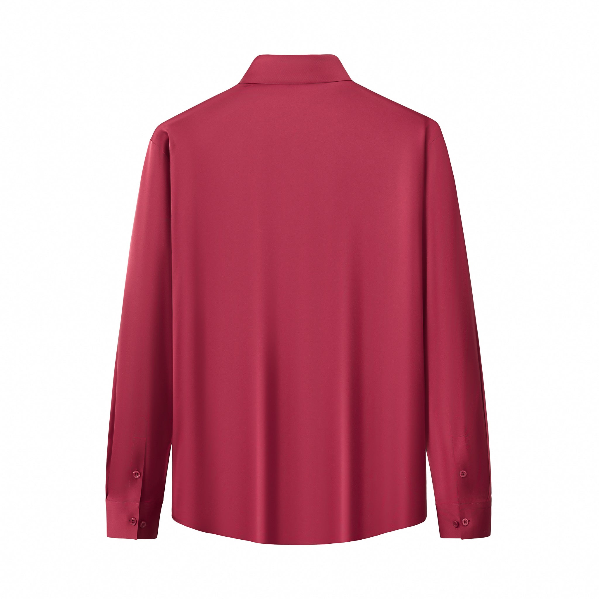 SIGNATURE SATIN STITCHLESS LS Shirt WINE