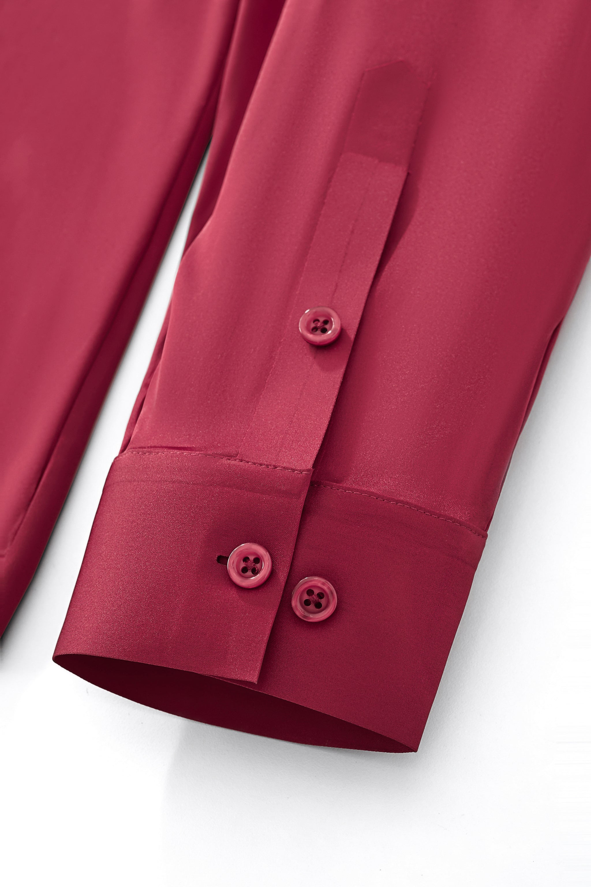 SIGNATURE SATIN STITCHLESS LS Shirt WINE