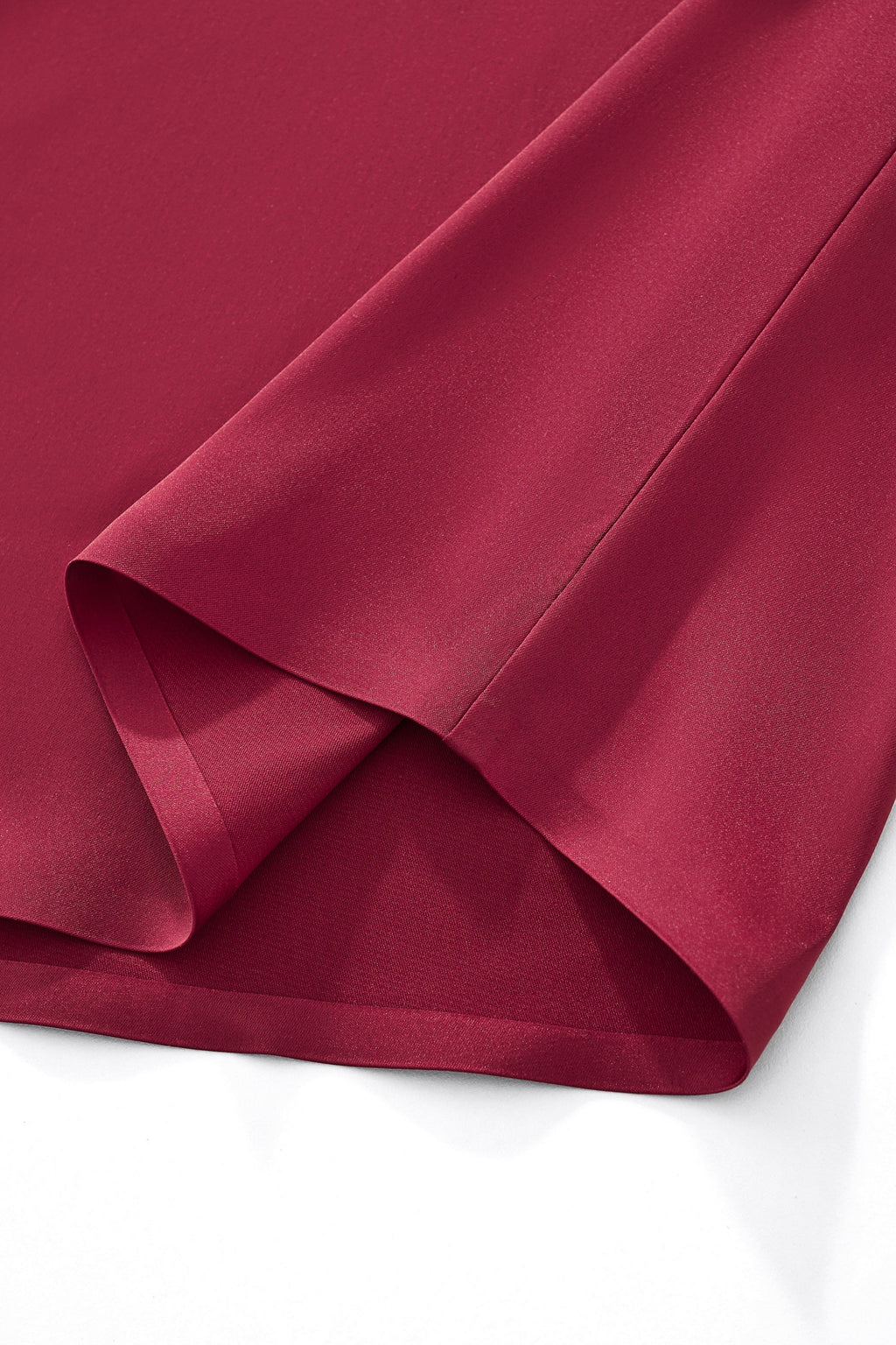 SIGNATURE SATIN STITCHLESS LS Shirt WINE