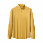 SIGNATURE SATIN STITCHLESS LS Shirt YELLOW