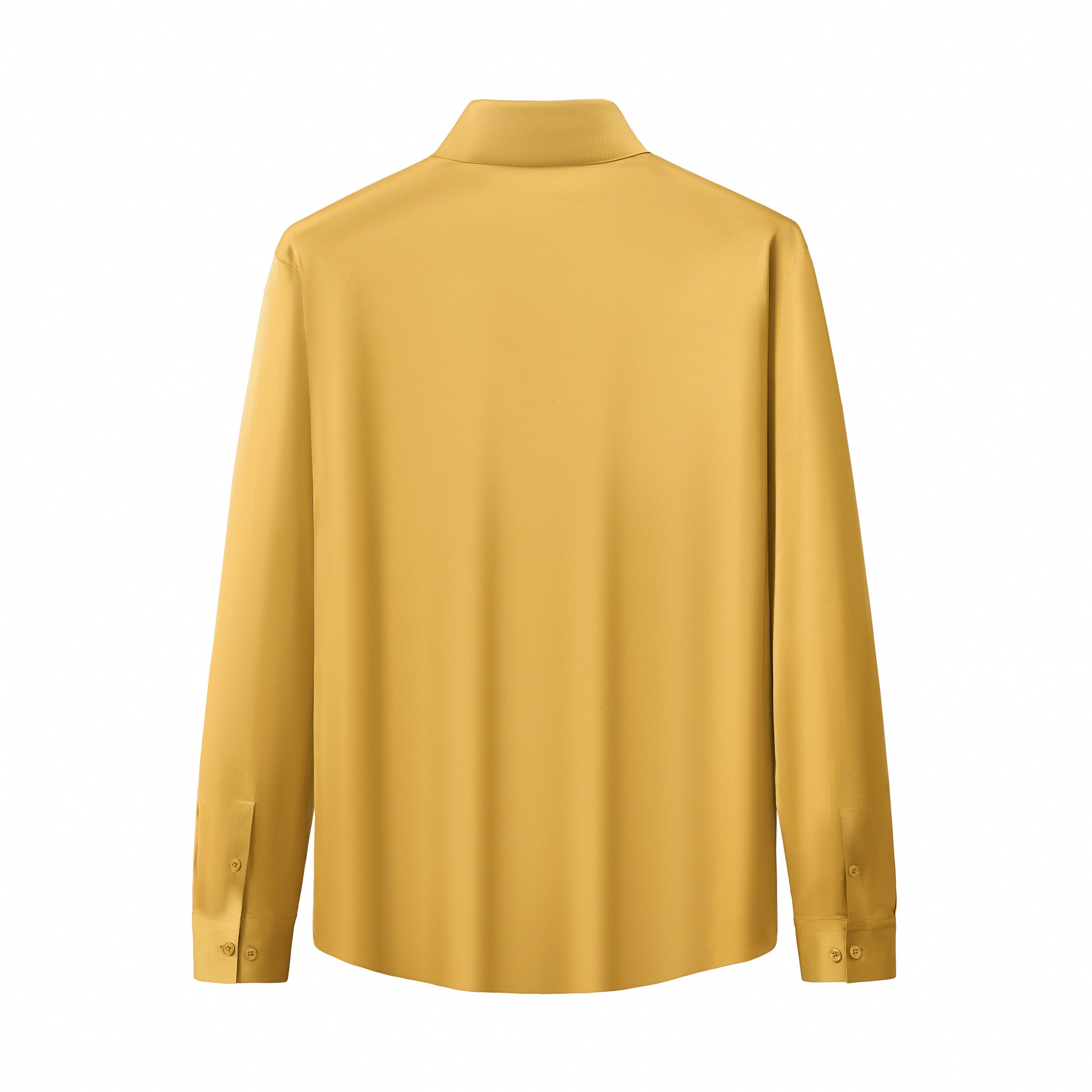 SIGNATURE SATIN STITCHLESS LS Shirt YELLOW
