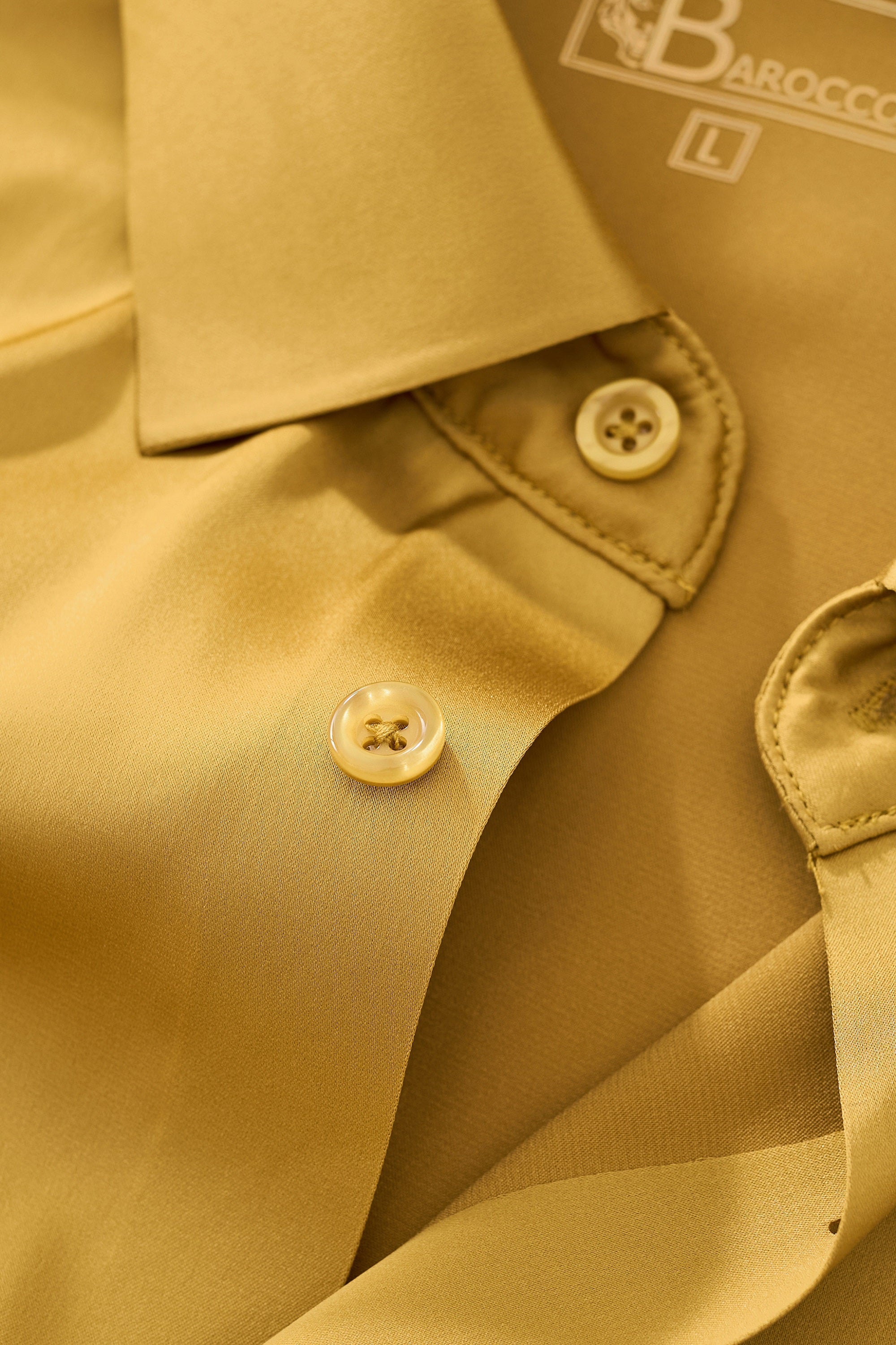 SIGNATURE SATIN STITCHLESS LS Shirt YELLOW