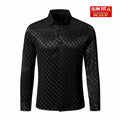 Optic Tessellation Stitchless LS Shirt BLACK