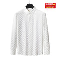 Optic Tessellation Stitchless LS Shirt IVORY