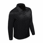 Optic Tessellation Stitchless LS Shirt BLACK