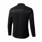 Optic Tessellation Stitchless LS Shirt BLACK