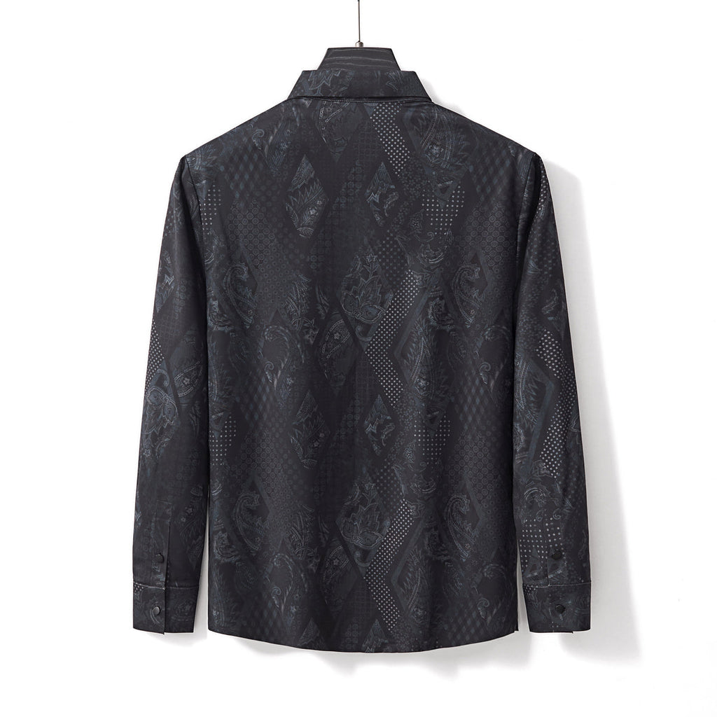 Shadow Bloom Stitchless LS Shirt BLACK