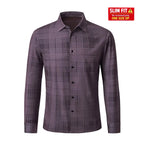 Noir Mosaic Stitchless Shirt BURGUNDY