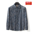 Inkstroke Geo Stitchless Shirt NAVY