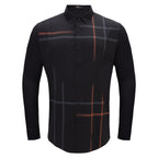 Checkmate Plaid Button-Up Shirt BLACK