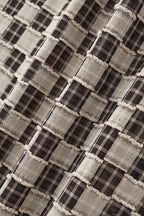 Textured Grid Shirt GREY