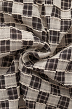 Textured Grid Shirt GREY