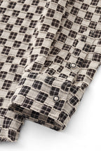 Textured Grid Shirt GREY