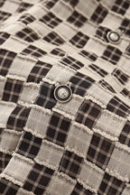 Textured Grid Shirt GREY
