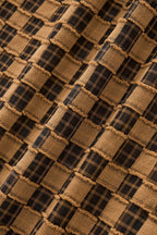 Textured Grid Shirt KHAKI