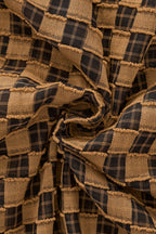 Textured Grid Shirt KHAKI