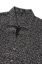 Tonal Leopard Shirt BLACK