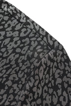 Tonal Leopard Shirt BLACK