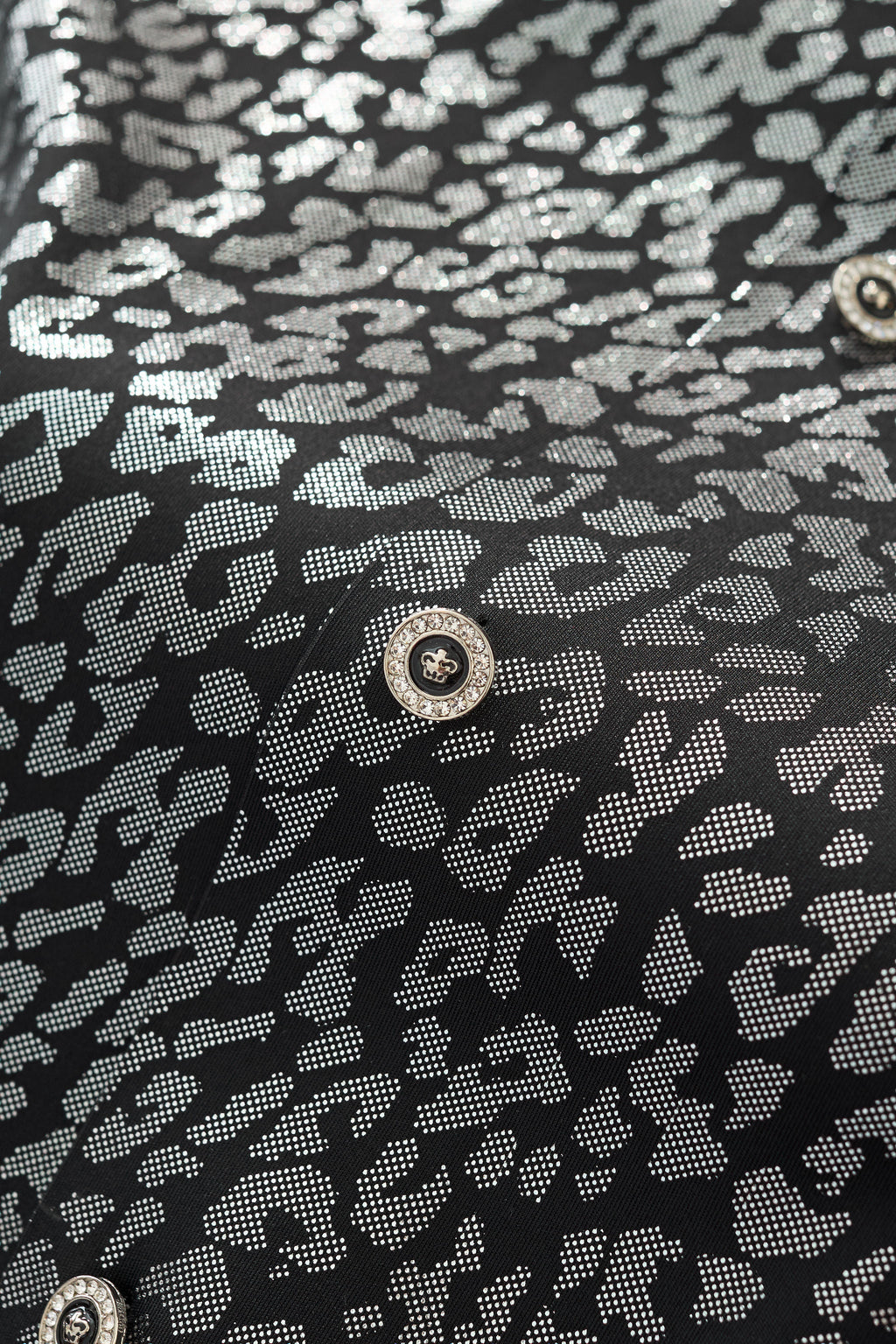 Tonal Leopard Shirt BLACK