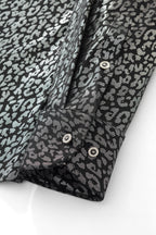 Tonal Leopard Shirt BLACK