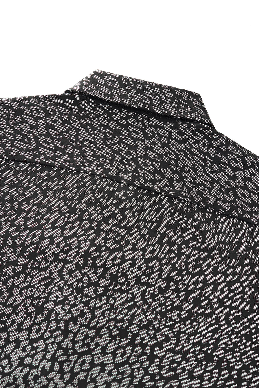 Tonal Leopard Shirt BLACK