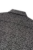 Tonal Leopard Shirt BLACK