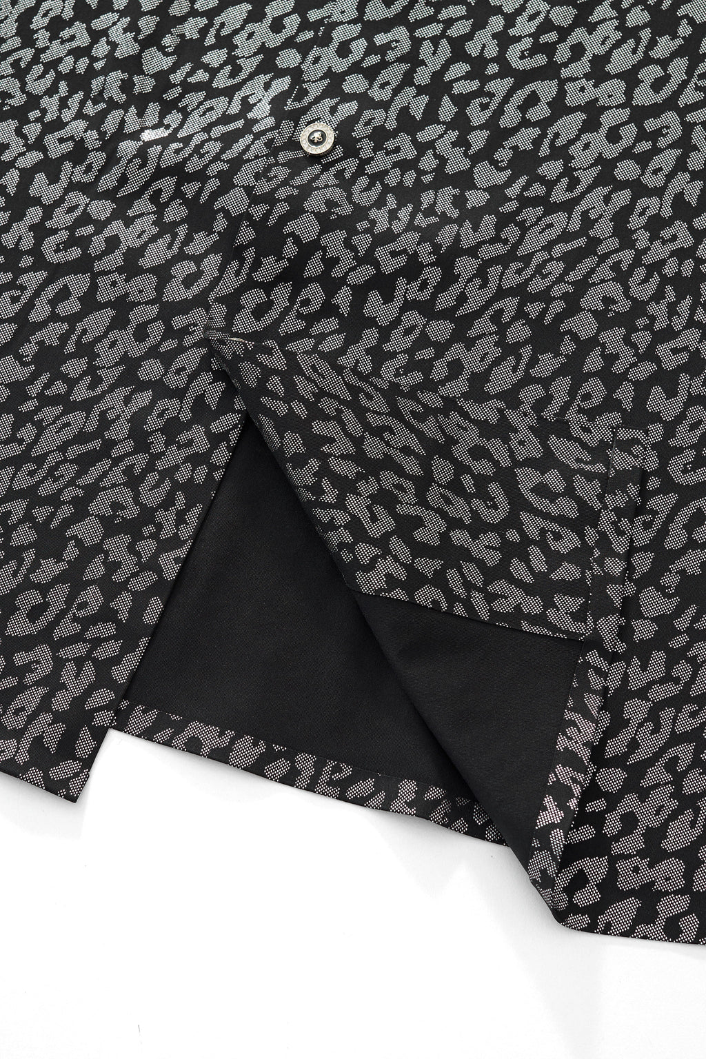 Tonal Leopard Shirt BLACK