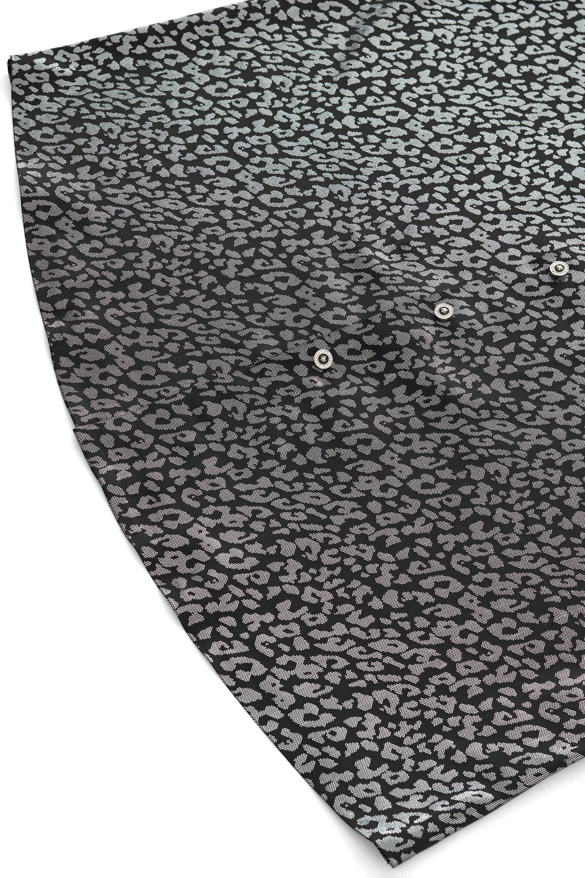 Tonal Leopard Shirt BLACK