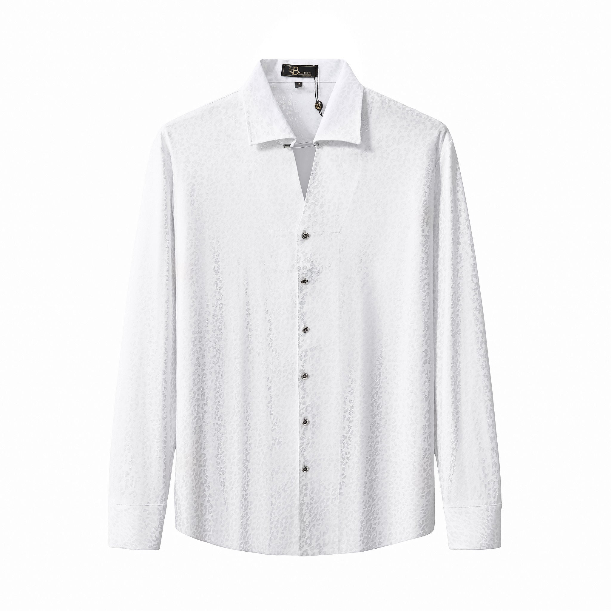 Tonal Leopard Shirt WHITE