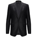 Men’s Elegant Black Textured Blazer BLACK