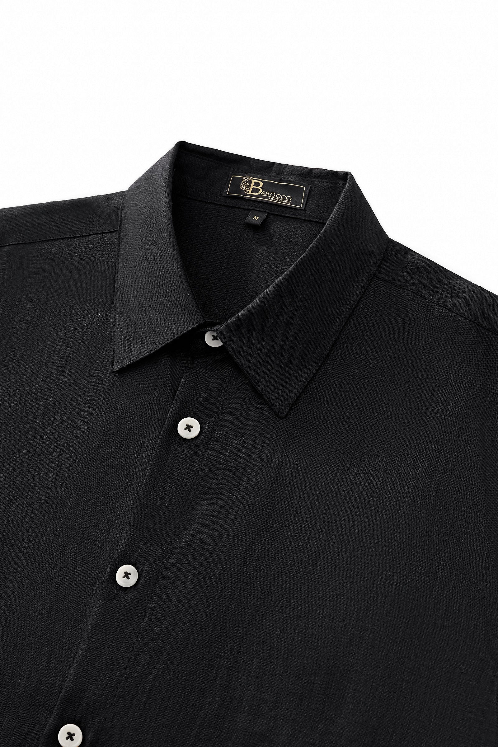 Capri Linen Shirt BLACK