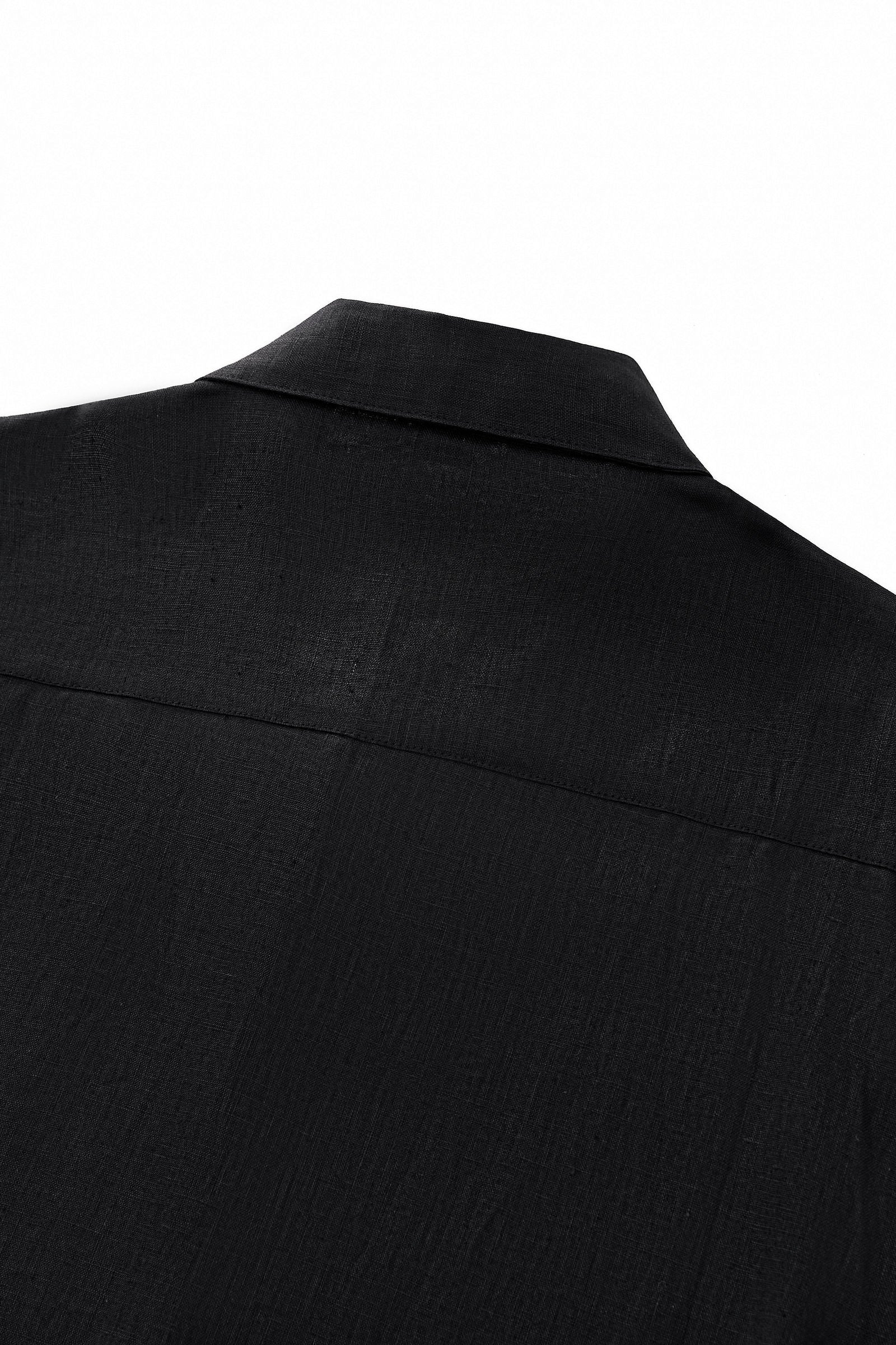 Capri Linen Shirt BLACK