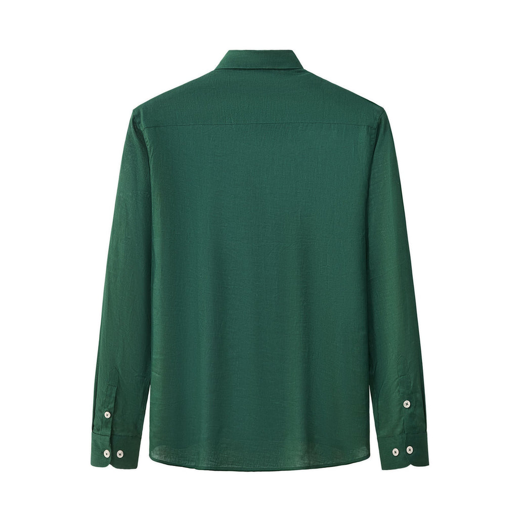 Capri Linen Shirt HUNTER GREEN