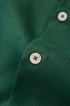 Capri Linen Shirt HUNTER GREEN