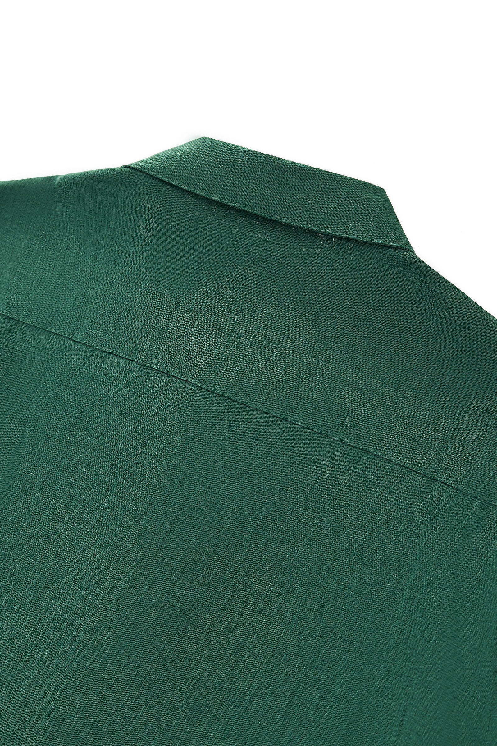 Capri Linen Shirt HUNTER GREEN