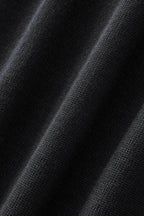 Axis Contrast Stitch Knit LS BLACK