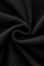 Marquee Cable Knit Cardigan LS BLACK